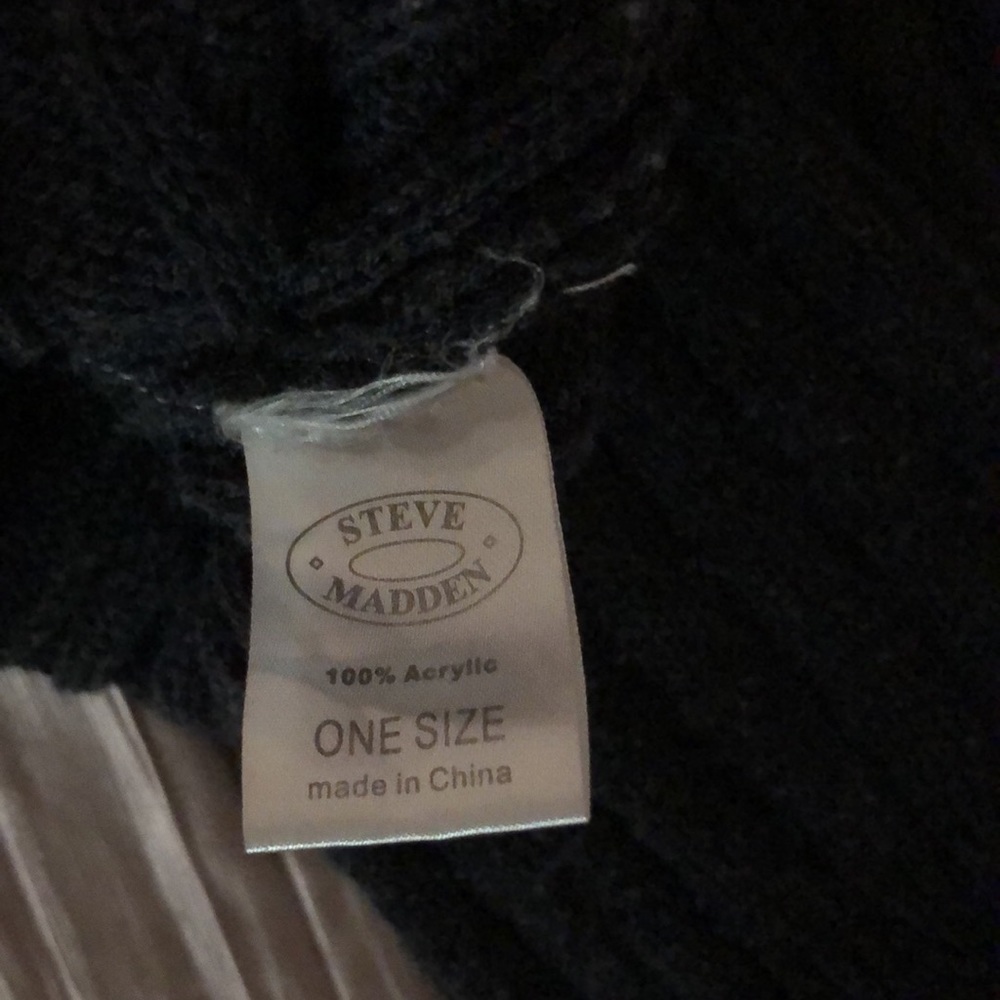 Steve Madden Gray Leg Warmers Ribbed Knit Charcoal Co… Gem